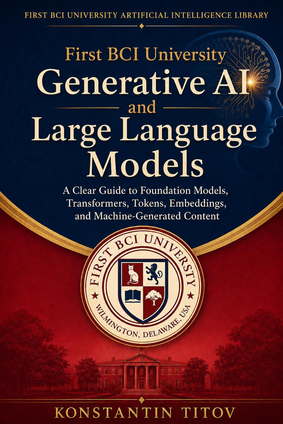 Cover of First BCI University Generative AI and Large Language Models